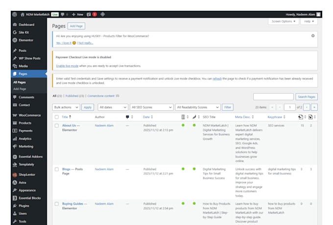 do advanced wordpress onpage and technical SEO to boost traffic